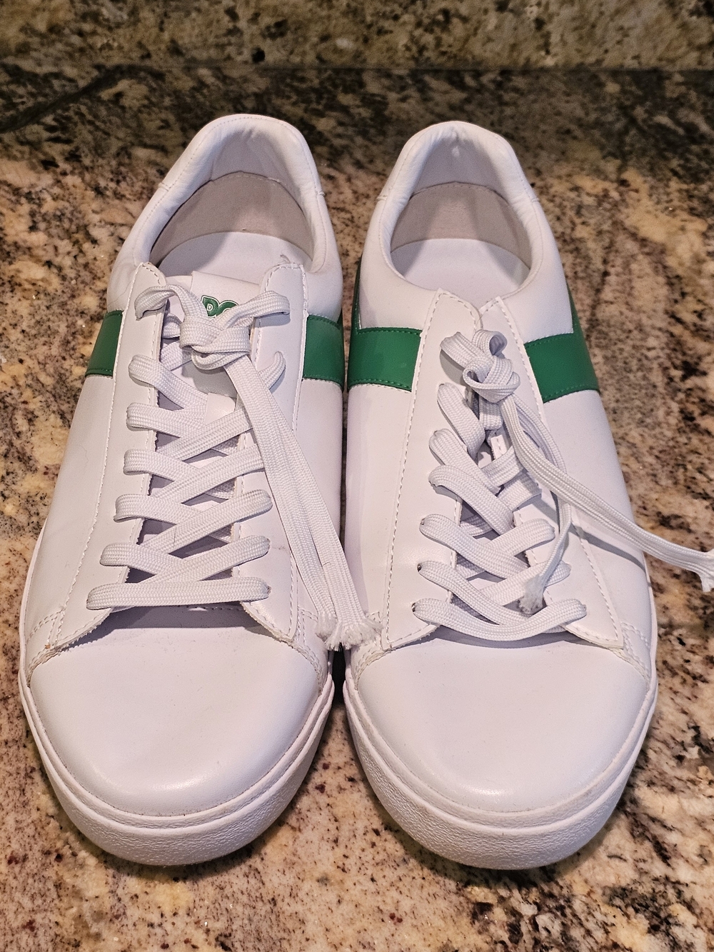 Pony White and Green Athletic Sneakers